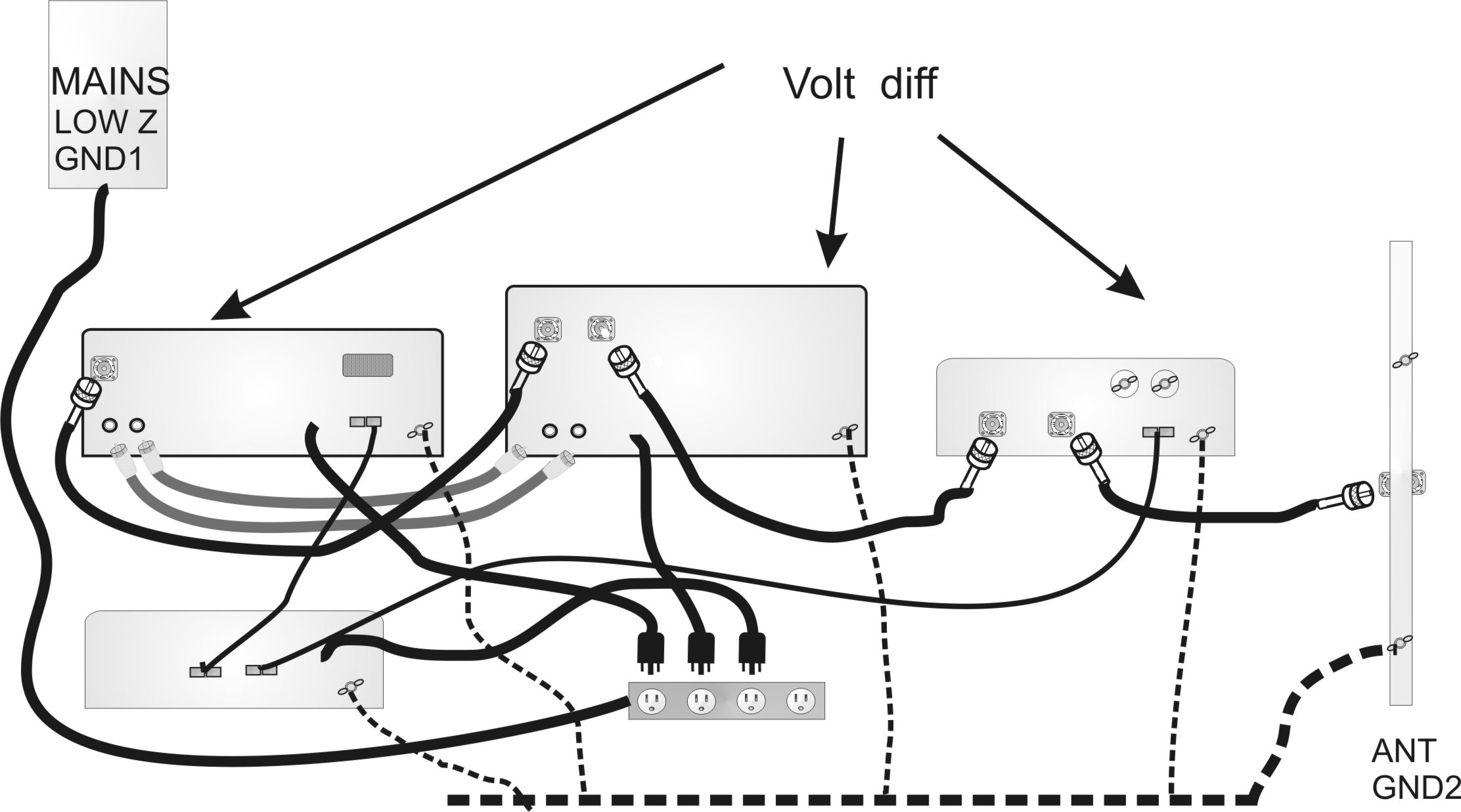 Typical desk bus system